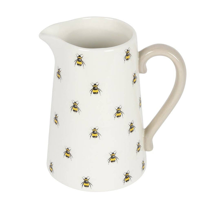 Keramik-Vase mit "Bee-loved"