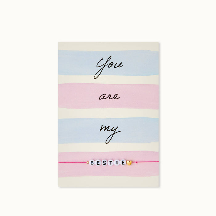 Armbandkarte: Du bist meine beste Freundin