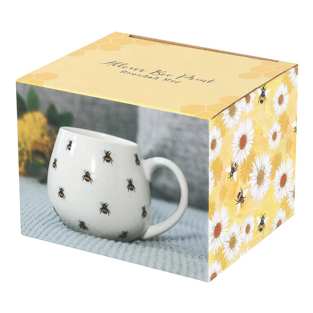 Runder Becher mit Bienenmuster