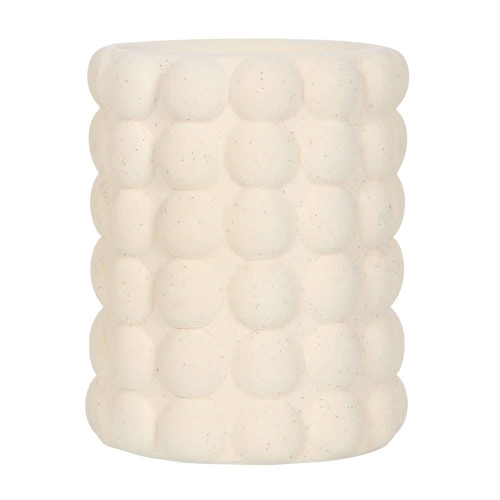 Bubble Duftlampe aus Keramik – Ölbrenner & Wachswärmer in Creme