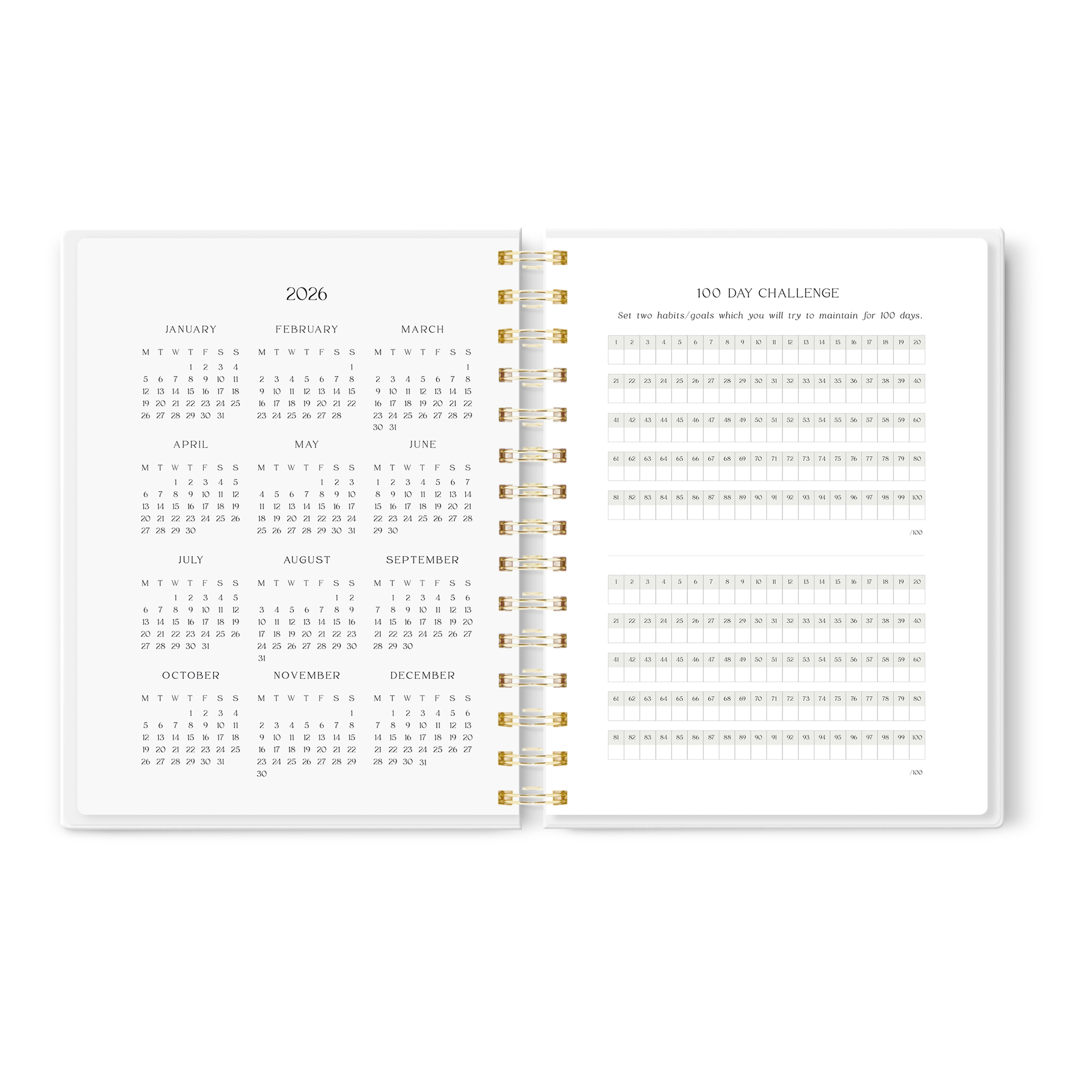 Spiral A5 Planer 2026 Eden Garden