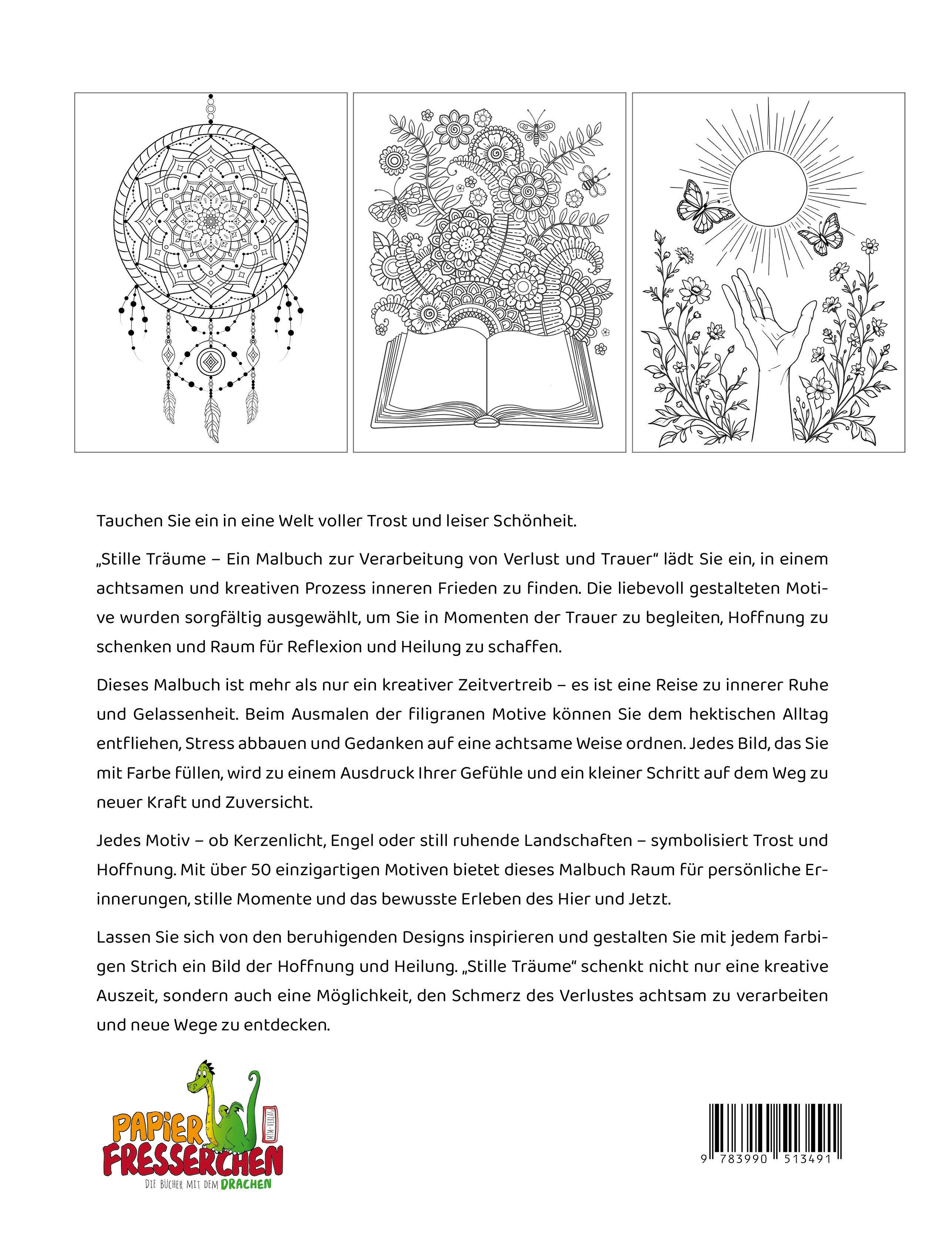 Stille Träume - Ein Malbuch zur Verarbeitung von Verlust