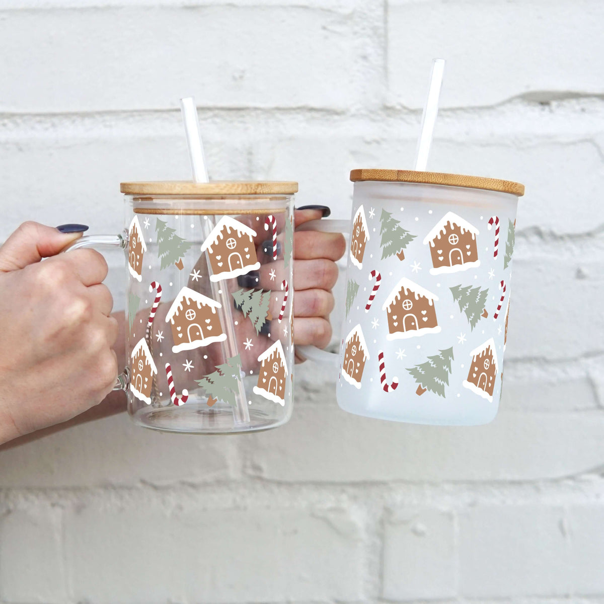 Glastasse "Lebkuchenhaus" - 500ml