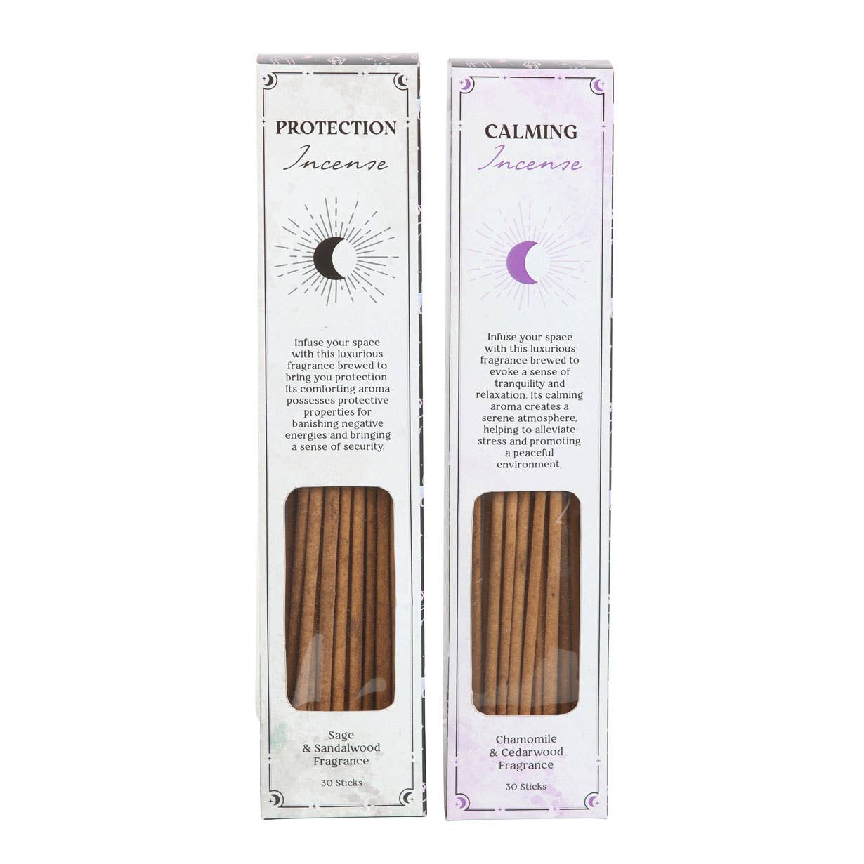 2er-Set Räucherstäbchen Beruhigung & Schutz – Incense Set mit Salbei, Sandelholz & Kamille
