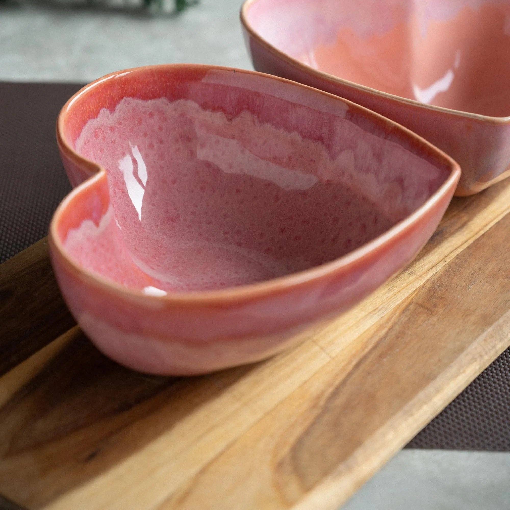 Heart Bowl Marshmallow – Herzförmige Salatschüssel aus Keramik
