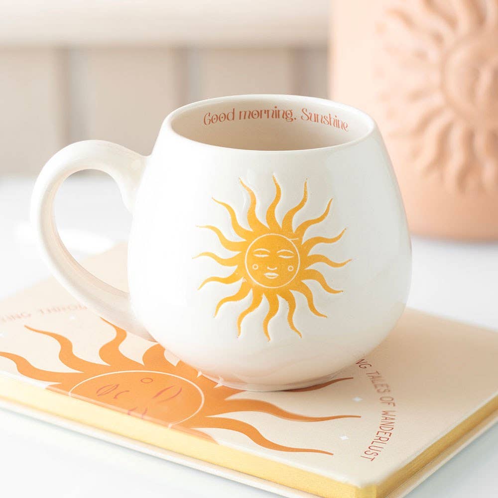 Keramiktasse Good Morning Sunshine – Boho Sonnen Tasse 500 ml