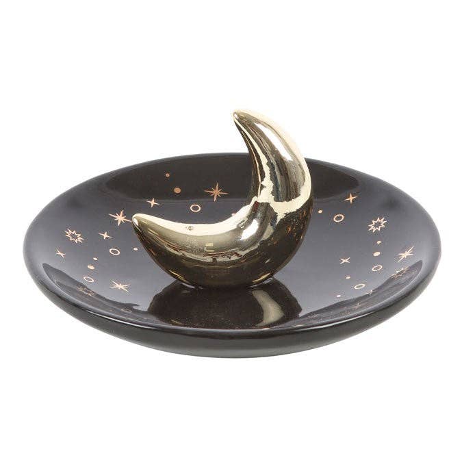 Räucherstäbchenhalter "golden moon" - Keramik