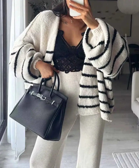 Gestreifte Wollweste - 1996...