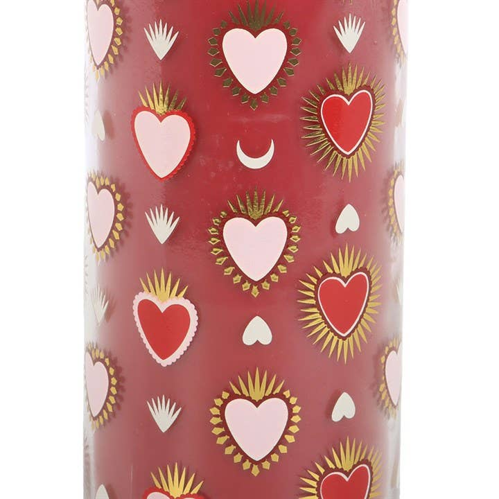 Röhrenkerze "holy hearts" Feigenduft