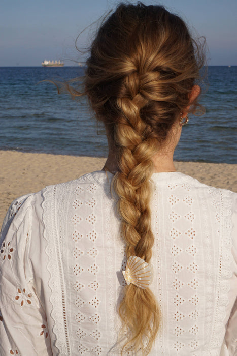 Muschelhaarspange Perle