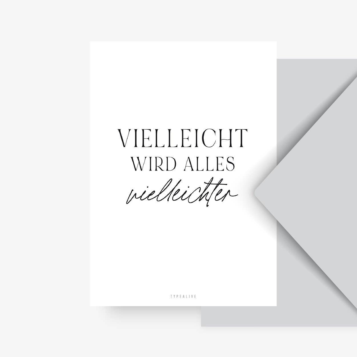 Grußkarte "Vielleichter"