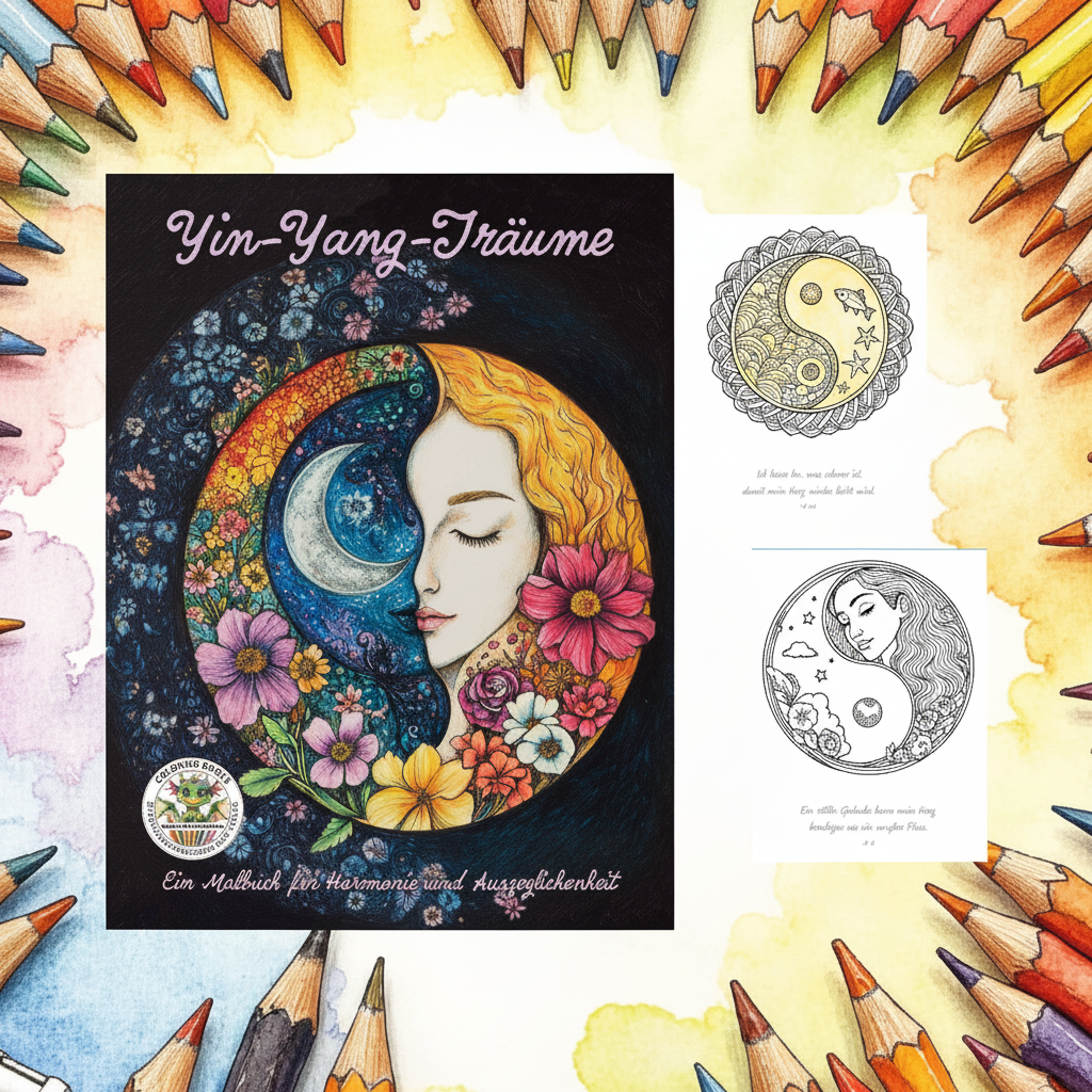 Yin-Yang-Träume – Malbuch für Harmonie, Entspannung & Kreativität