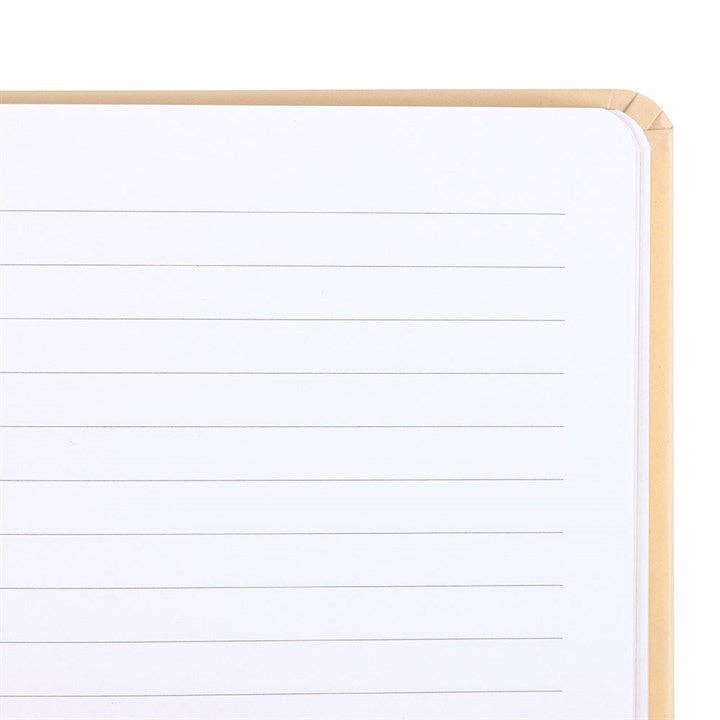 Notizbuch Glowing Sun A5 – Liniertes Journal mit Sonnen Design & 200 Seiten