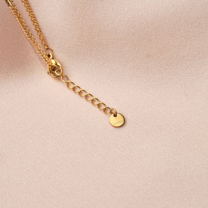 Doppelkleearmband aus Perlmutt