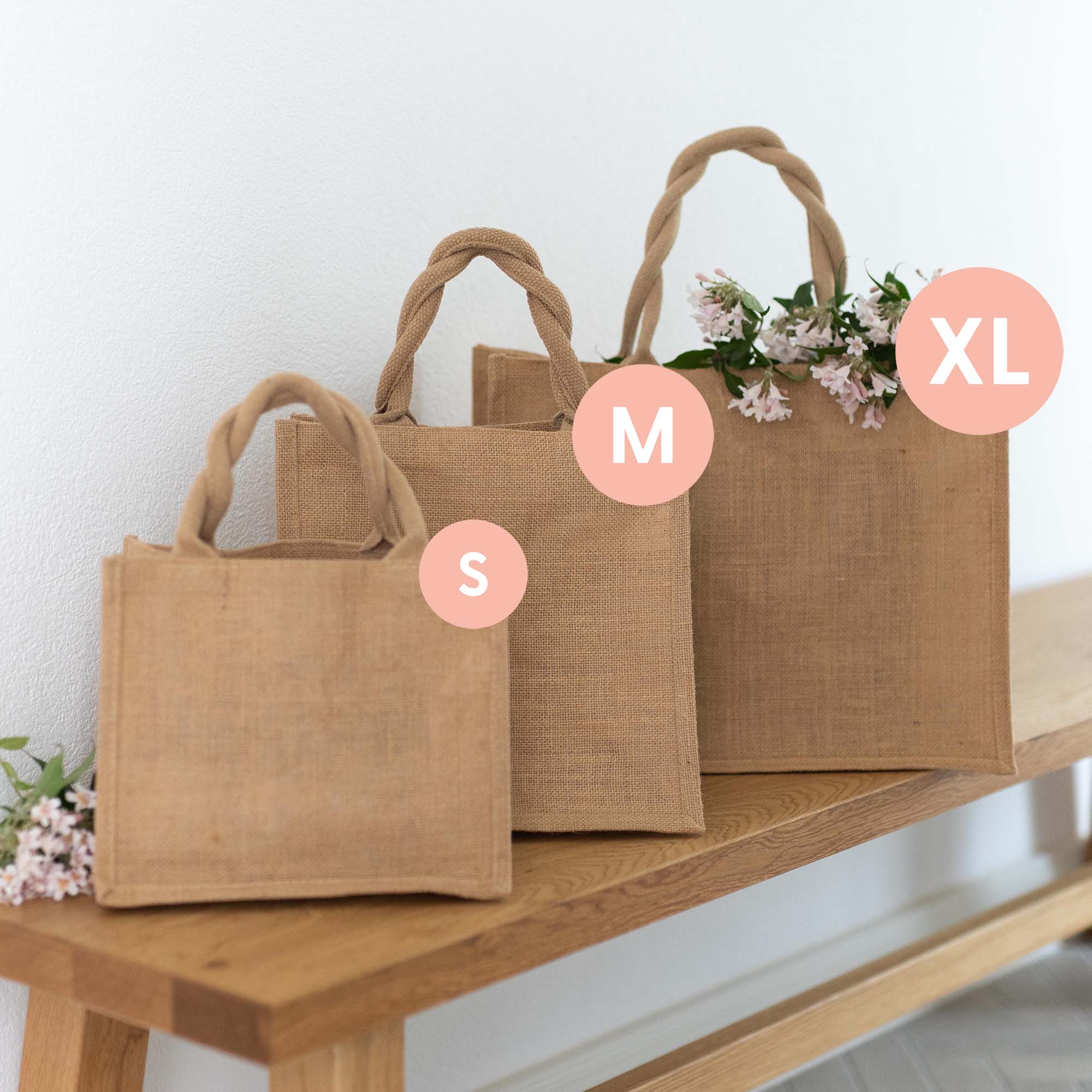 Geschenktasche aus Jute „Für Dich“ – Nachhaltige Geschenkverpackung