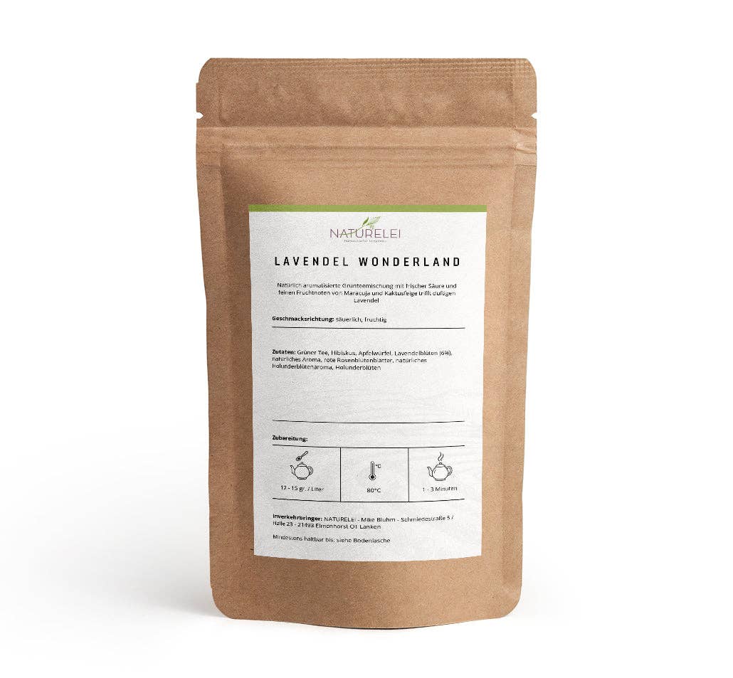 Lavendel Wonderland – Grüntee mit Lavendel und Maracuja, 100 g