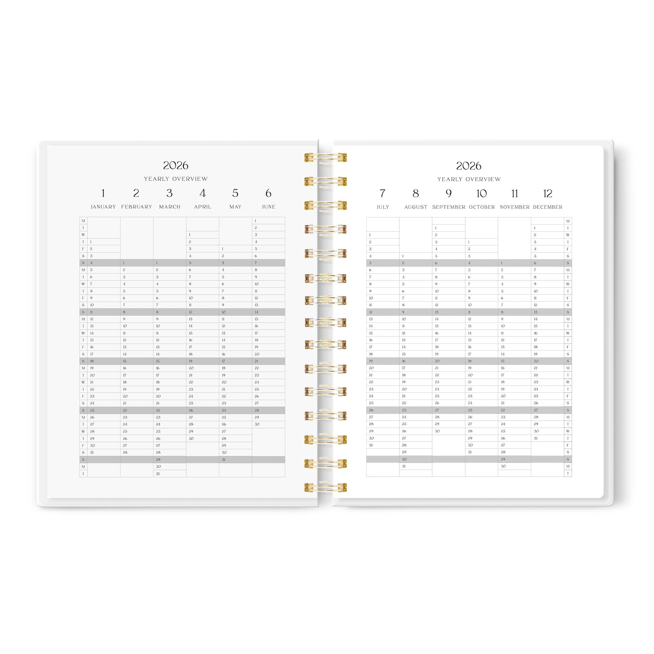 Spiral A5 Planer 2026 Eden Garden