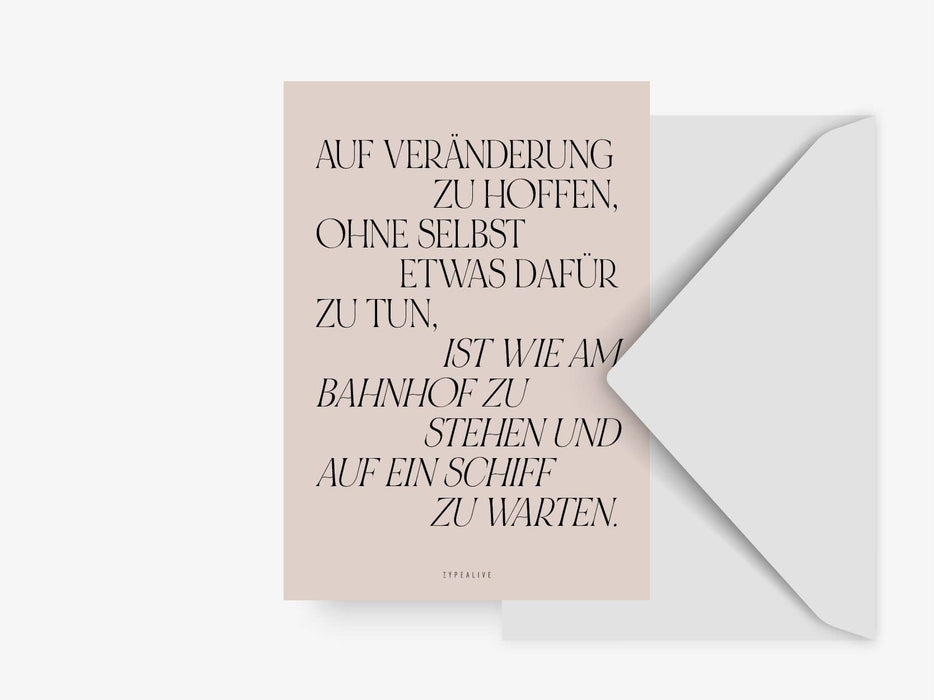 Postkarte / Veränderung