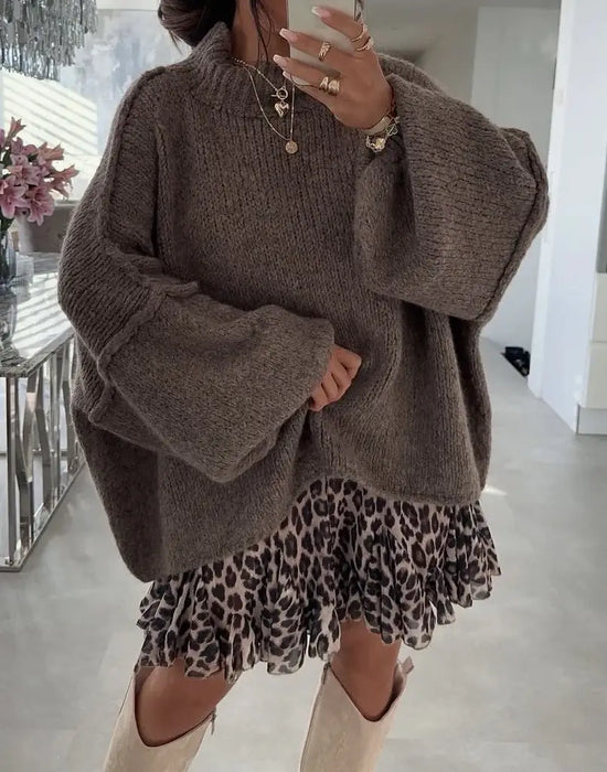 Wollpullover in Oversizelook