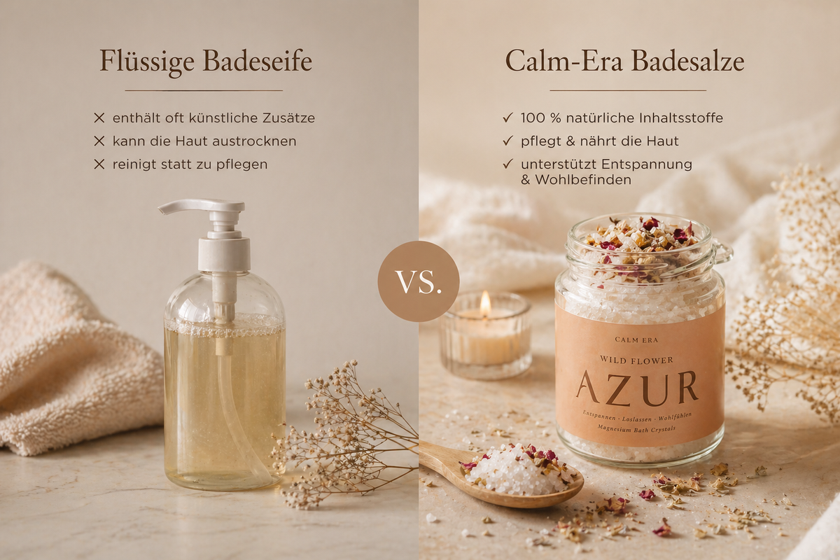 Sonntagabend – Bade-Set mit Badesalz und Duftkerze