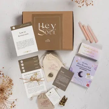 Manifestation Ritual Box – Wünsche manifestieren mit Mind Cards & Self Care Set