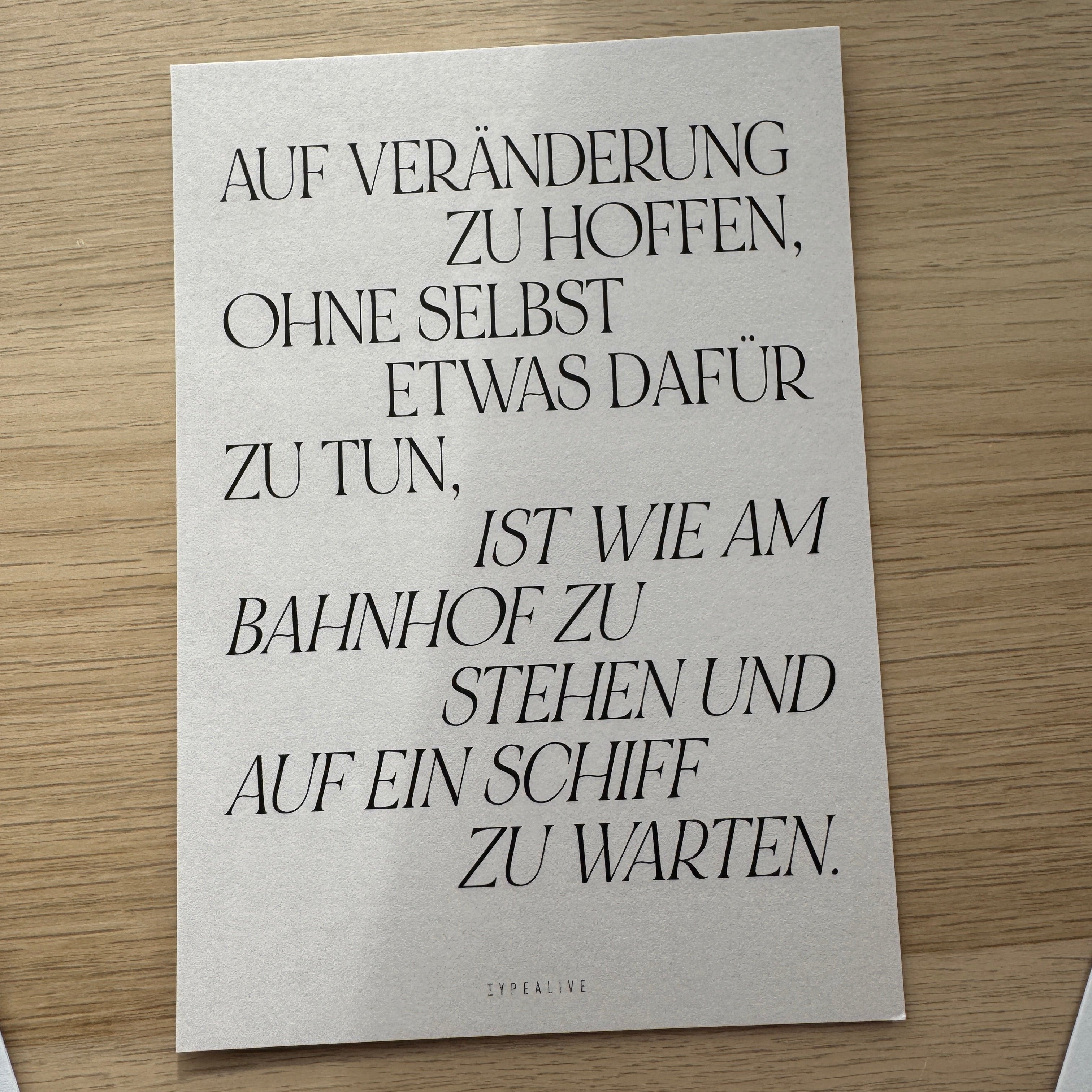 Grußkarte "Veränderung"