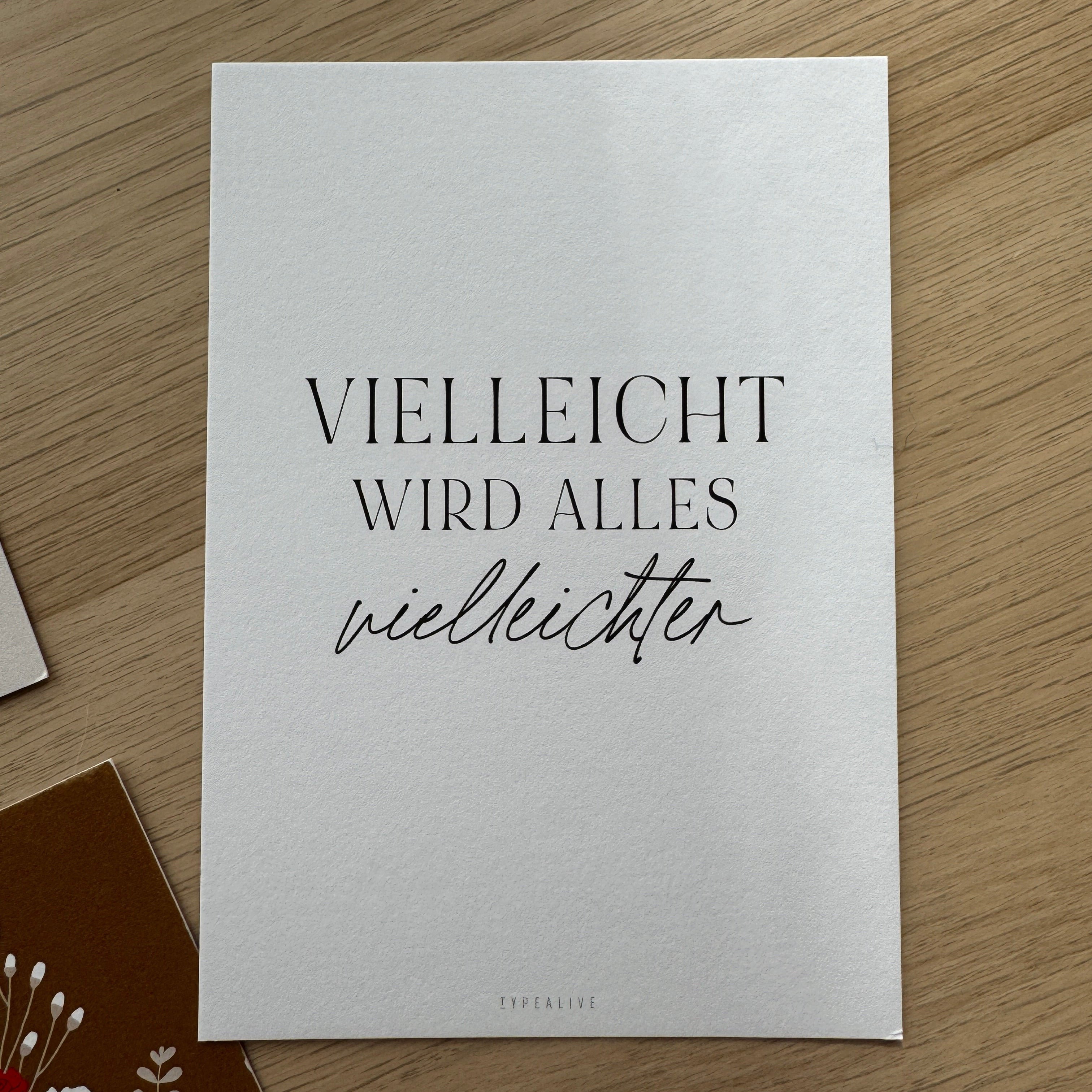 Grußkarte "Vielleichter"