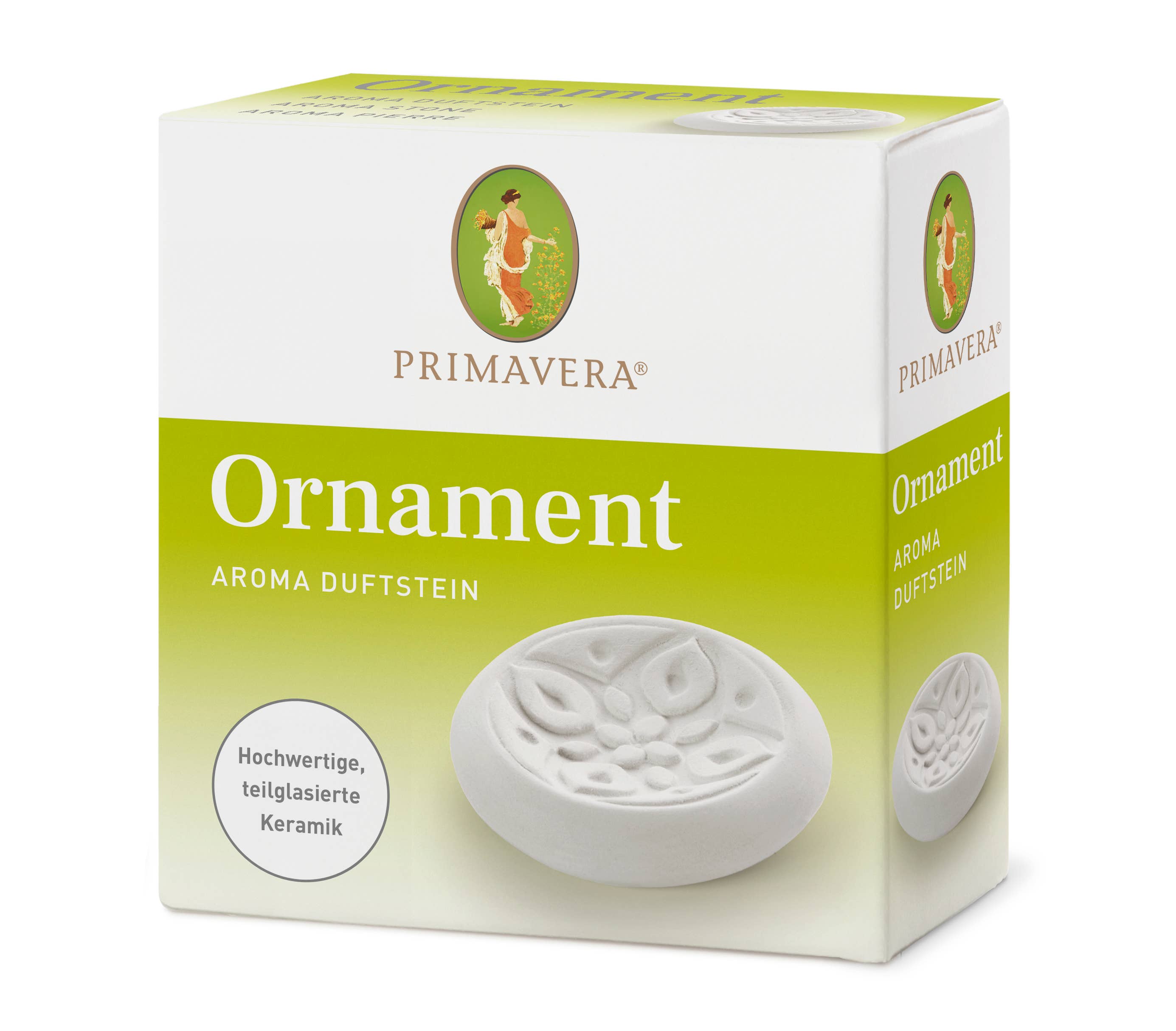 Aroma Duftstein „Ornament“ – Keramik Duftstein mit Mandala für ätherische Öle