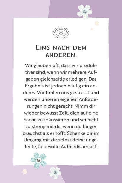 Kartenset Glücksrituale für Mamas – 64 Karten für kleine Auszeiten im Alltag