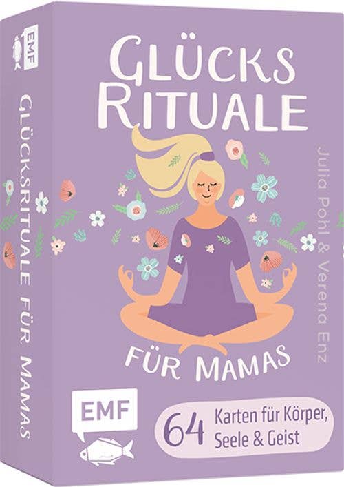 Kartenset Glücksrituale für Mamas – 64 Karten für kleine Auszeiten im Alltag