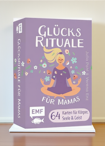 Kartenset Glücksrituale für Mamas – 64 Karten für kleine Auszeiten im Alltag
