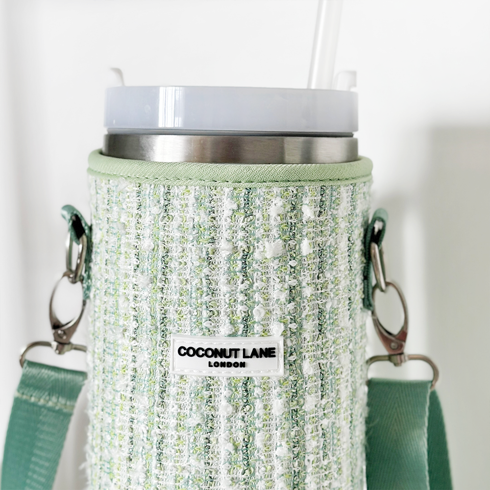 Tumbler-Tragetasche - Matcha Strukturierter Tweed