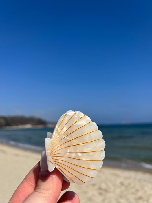 Muschelhaarspange Perle