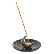 Räucherstäbchenhalter "golden moon" - Keramik