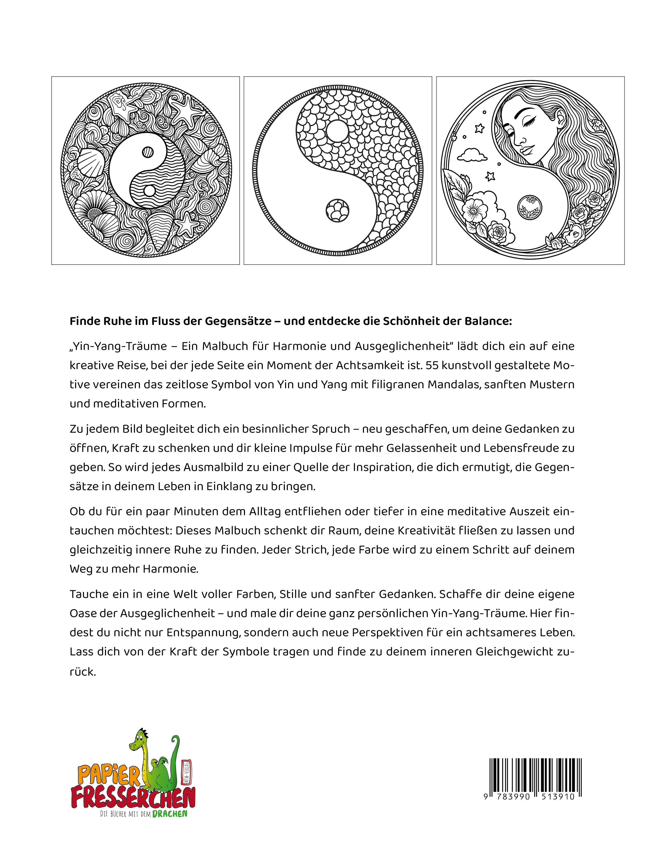 Yin-Yang-Träume: Ein Malbuch für Harmonie