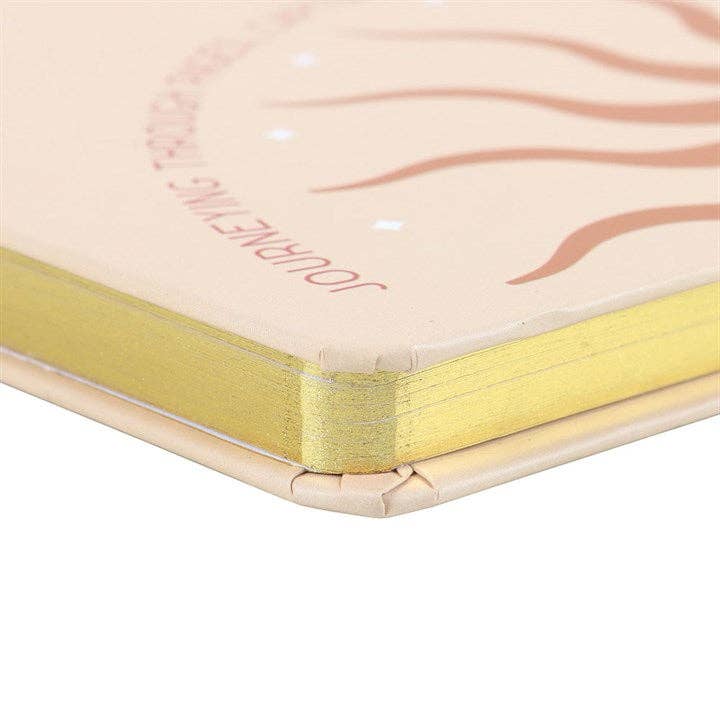 Notizbuch Glowing Sun A5 – Liniertes Journal mit Sonnen Design & 200 Seiten