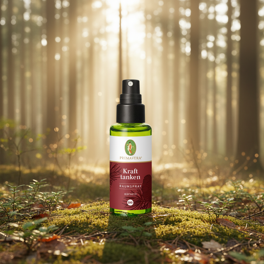 Raumspray „Kraft Tanken“ – Natürlicher Duft mit Zeder, Kardamom & Bergamotte (50 ml)