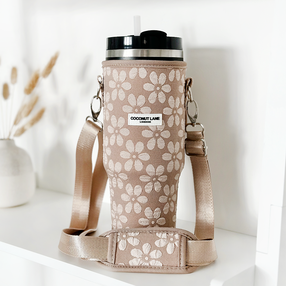 Becher-Tragetasche, Mokka-Blume