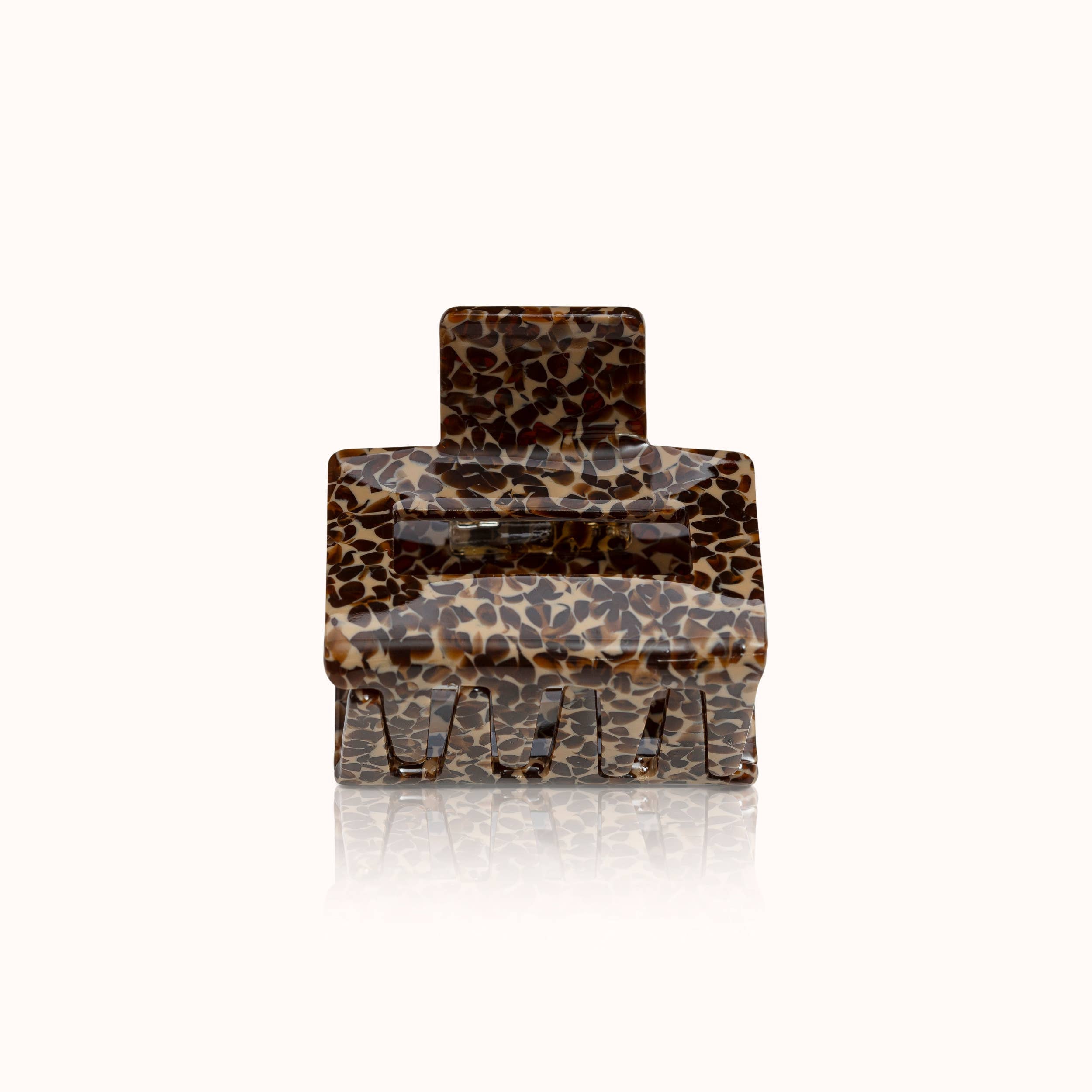 Haarspange Quadrat "Giraffe"