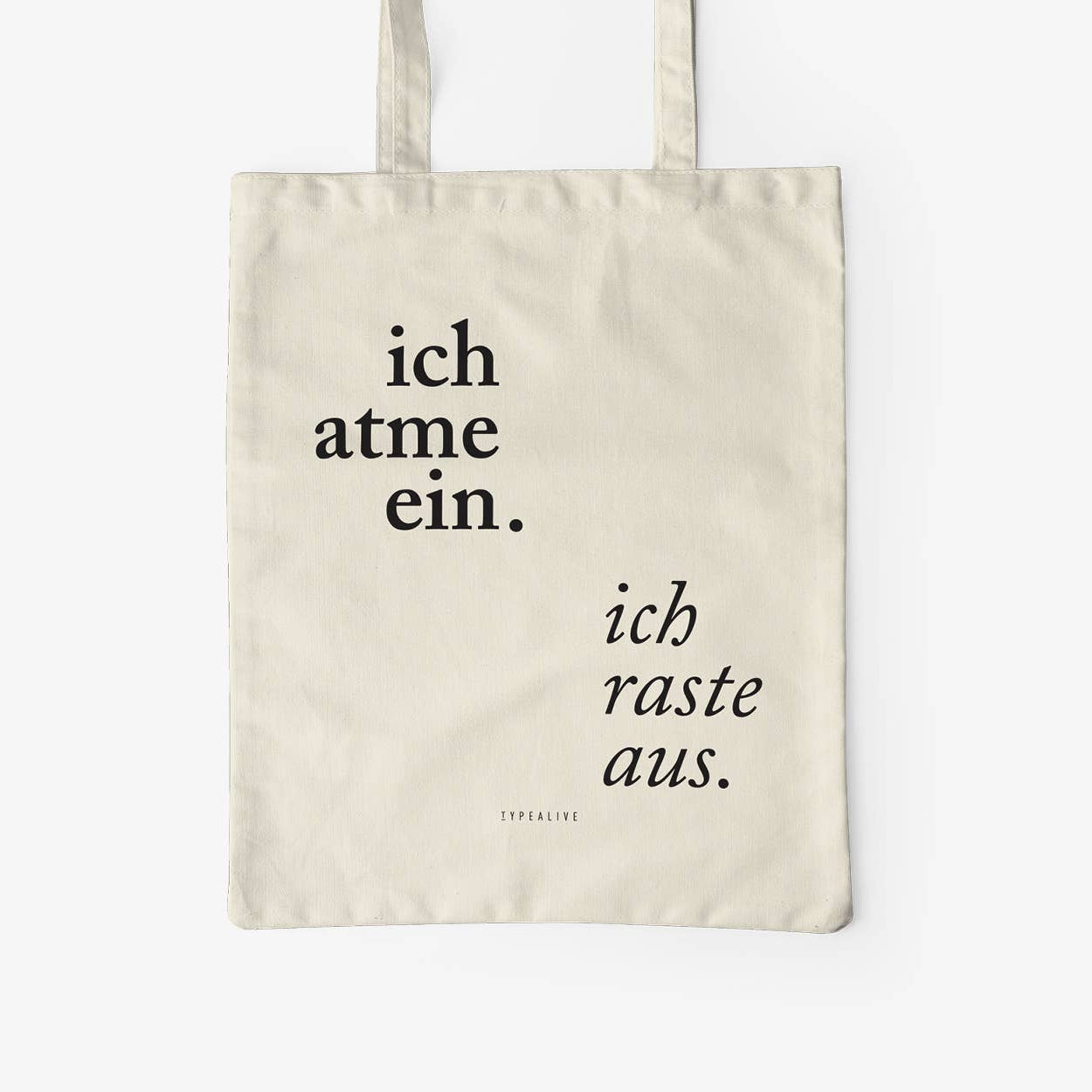 Baumwolltasche "Ich Atme Ein"