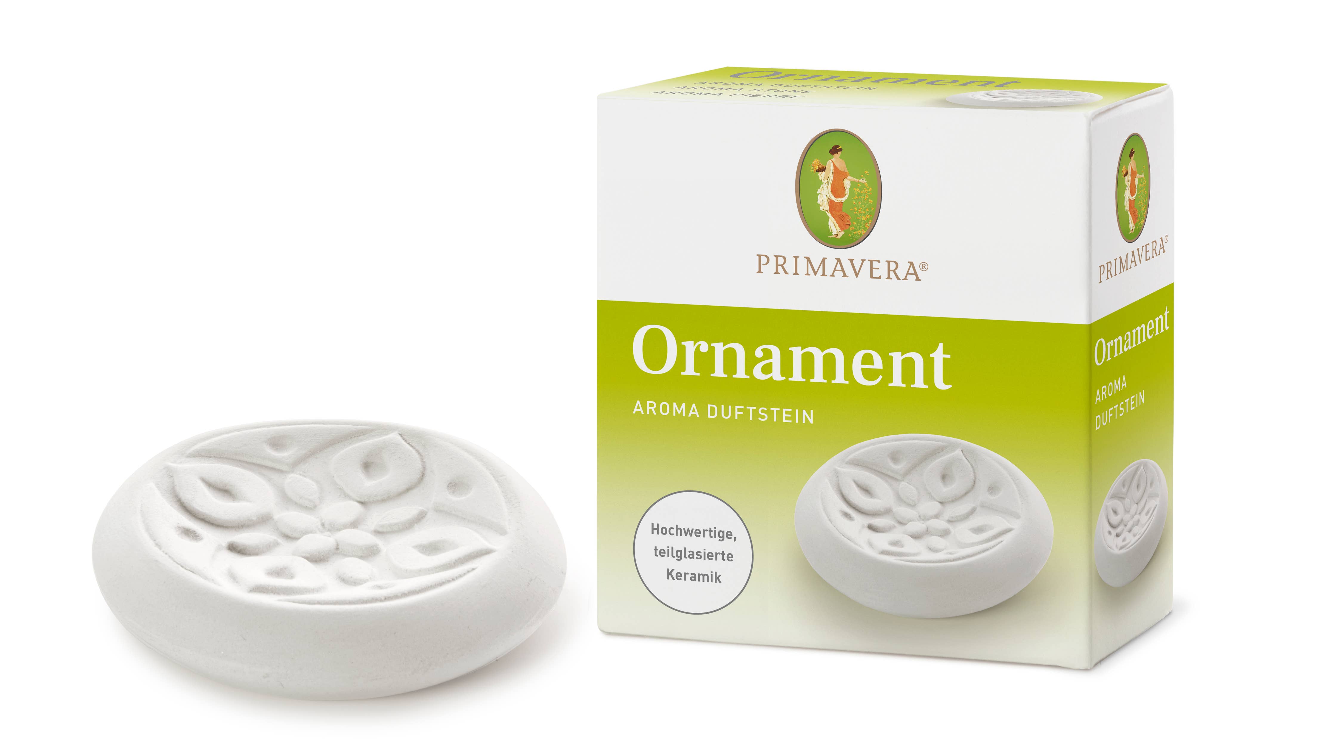 Aroma Duftstein „Ornament“ – Keramik Duftstein mit Mandala für ätherische Öle
